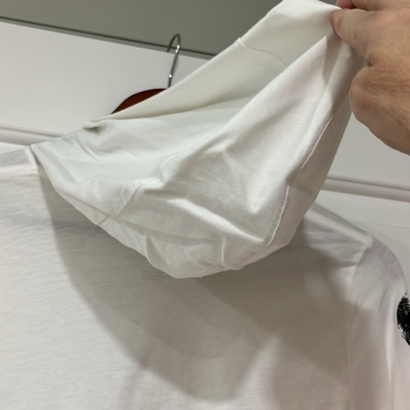 Adidas Boys White Lightweight Hoodie Tee - Picture 6 of 9